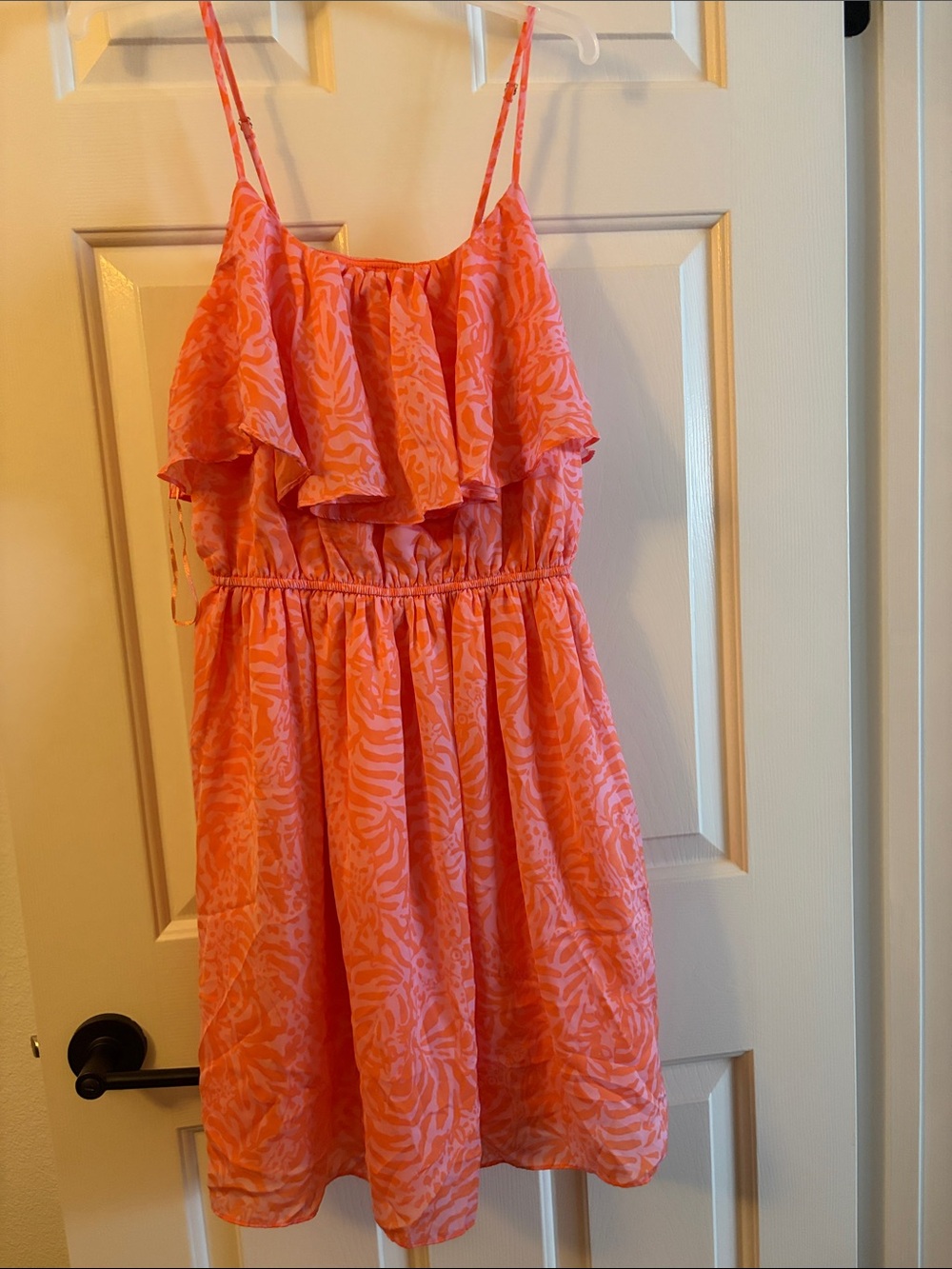 Lilly Pulitzer Coral Printed Ruffle Sundress